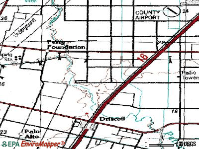 La Paloma-Lost Creek topographic map