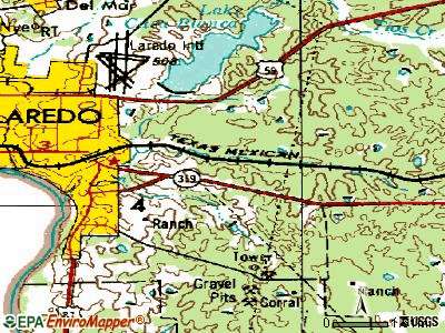 Larga Vista topographic map