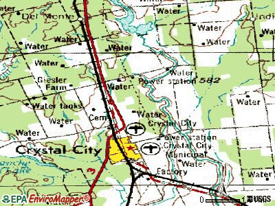 Las Colonias topographic map