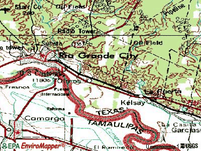 Las Lomas topographic map