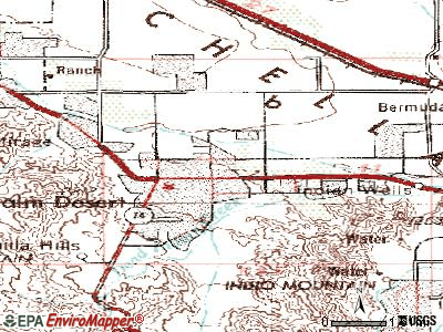 Palm Desert topographic map