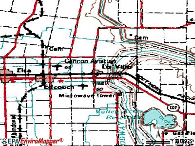 La Villa topographic map