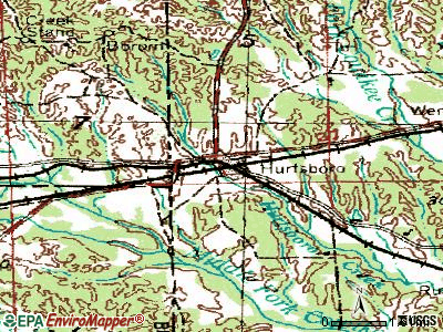 Hurtsboro topographic map