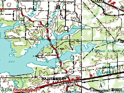 Log Cabin topographic map