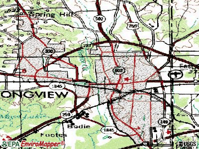 Longview topographic map