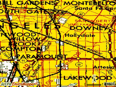 Paramount topographic map