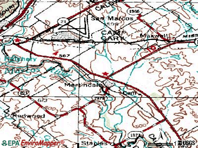 Martindale topographic map