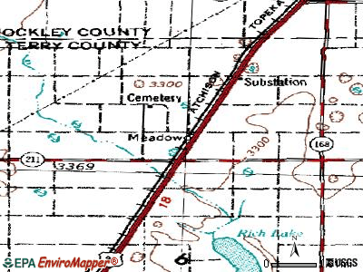 Meadow topographic map
