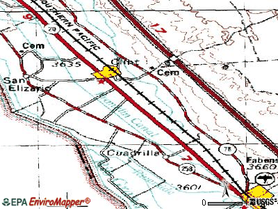 Morning Glory topographic map
