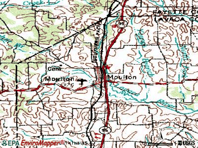 Moulton topographic map