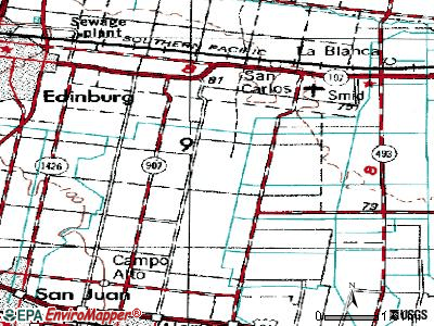 Muniz topographic map