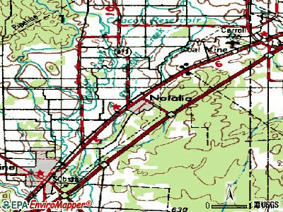Natalia topographic map