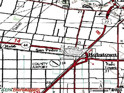 North San Pedro topographic map