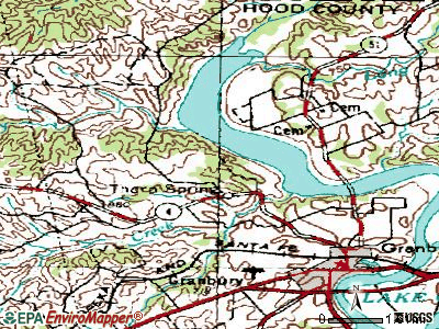 Oak Trail Shores topographic map