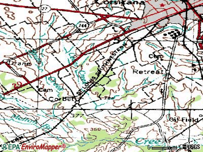 Oak Valley topographic map