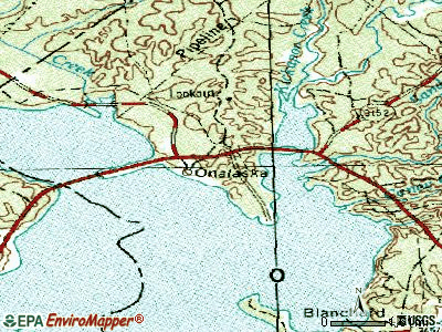 Onalaska topographic map