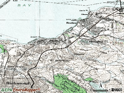 Pinole topographic map