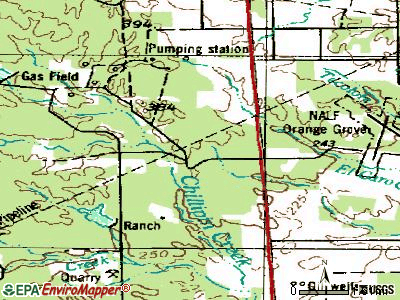 Owl Ranch-Amargosa topographic map