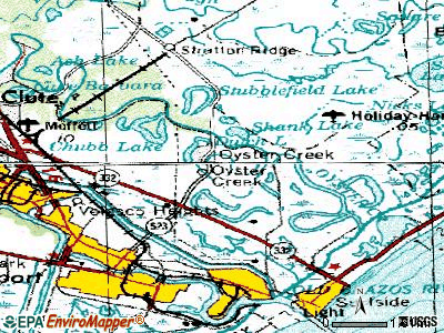 Oyster Creek topographic map