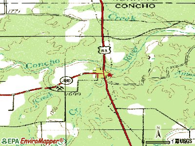 Paint Rock topographic map
