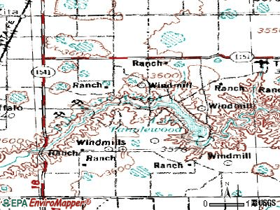 Palisades topographic map