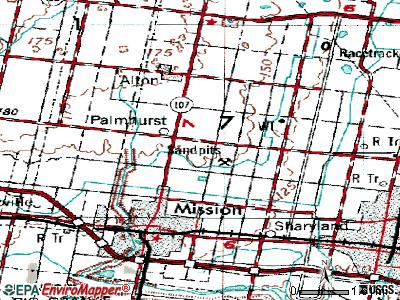 Palmhurst topographic map
