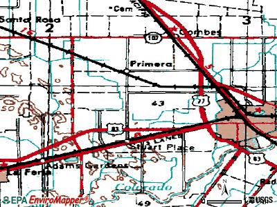 Palm Valley topographic map