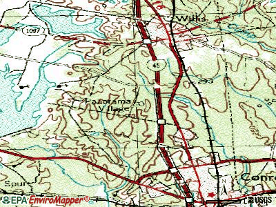 Parker topographic map