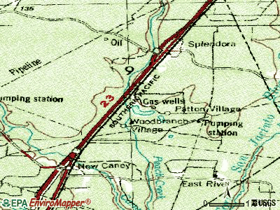 Patton Village topographic map
