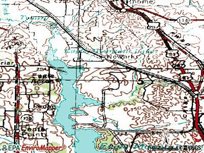 Pecan Acres topographic map