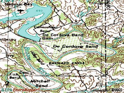 Pecan Plantation topographic map