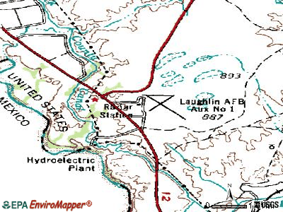 Radar Base topographic map