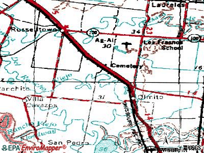 Rancho Viejo topographic map