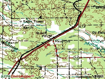Realitos topographic map