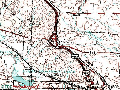 Retreat topographic map