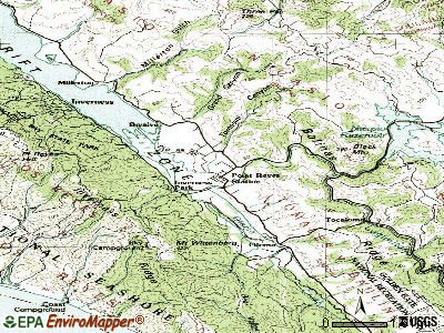Point Reyes Station topographic map