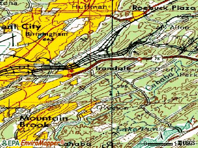 Irondale topographic map