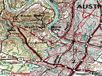 Rollingwood topographic map