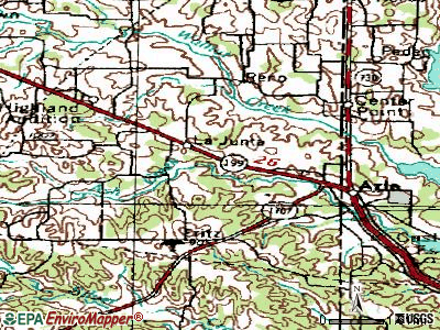 Sanctuary topographic map