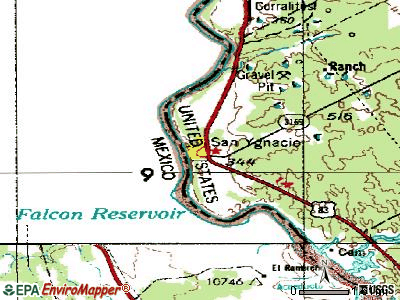 San Ignacio topographic map