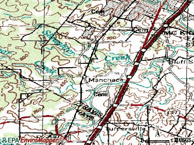 San Leanna topographic map