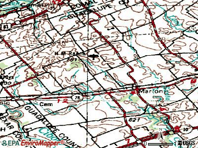 Santa Clara topographic map