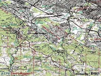 Portola Valley topographic map