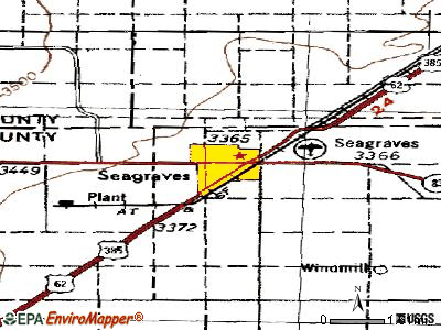 Seagraves topographic map