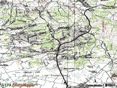 Prunedale topographic map