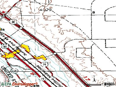 Sparks topographic map
