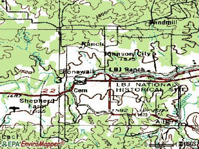 Stonewall topographic map