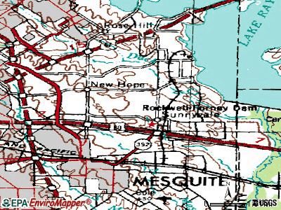 Sunnyvale topographic map