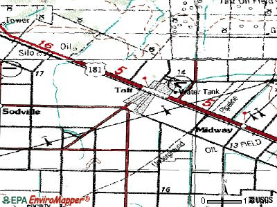 Taft Southwest topographic map