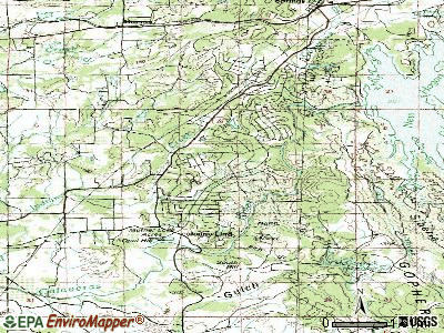 Rancho Calaveras topographic map